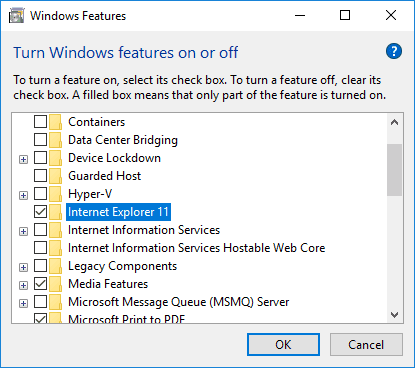 How to Uninstall IE11 from Windows 10